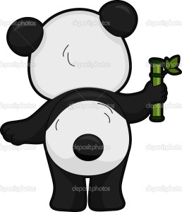 Giant Panda Back View